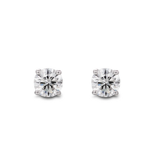 18ct White Gold 0.81ct Diamond Stud Earring