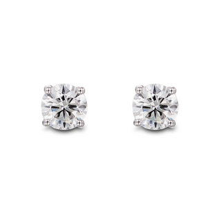 18ct White Gold 1.01ct Diamond Stud Earrings