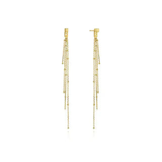 Gold Tassel Drop Ear Jackets
