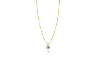 18ct Gold Lustre 0.18ct Diamond Pendant | Strange the Jewellers