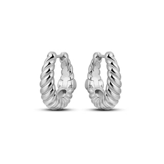 Gisser Silver 18mm Graduated Maxi Rope Hoops