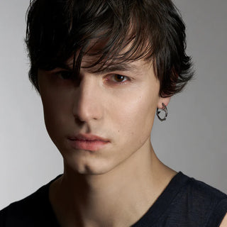 Shaun Leane Black Rose Thorn Small Hoop Earrings