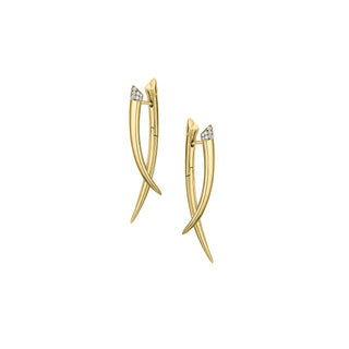 Shaun Leane Sabre Diamond Crossover Earrings