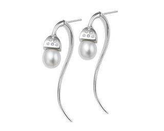 Fei Liu Snowdrop Three-Way Wear Earrings With Cubic Zirconia