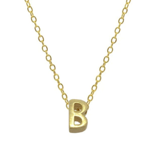 Small Initial 'B' Necklace