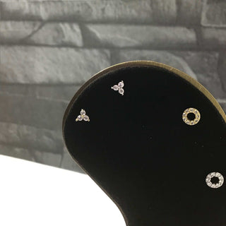Trefoil CZ Cartilage Stud | Ear Candy®