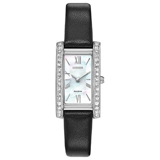 Citizen Ladies Silhouette Crystal Eco-Drive Rectangular Dial