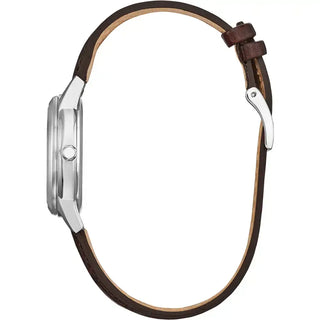 Citizen Ladies Classic Brown Strap Eco-Drive Watch | FE1087-28A