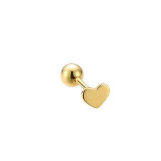 Flat Heart Cartilage Stud | Ear Candy®