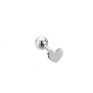Flat Heart Cartilage Stud | Ear Candy®