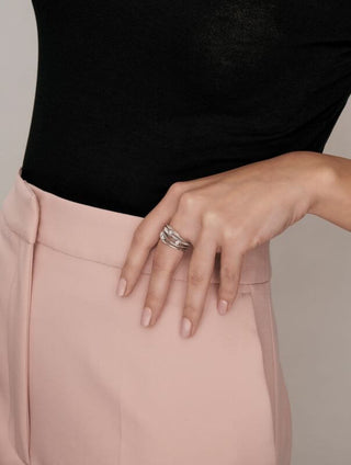 Anna Maria Cammilli DUNE 18ct Natural Beige Gold Diamond Ring