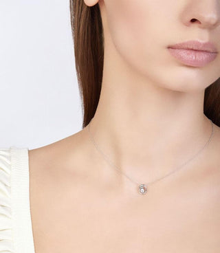 Anna Maria Cammilli DUNE Assolo 18ct White Ice Gold Diamond Pendant