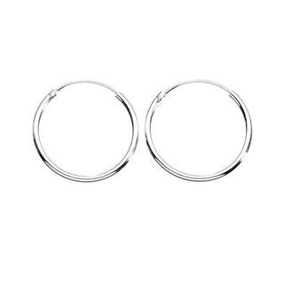 Plain 17mm Hoop Earrings