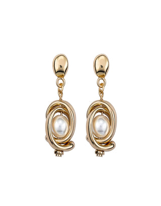Unode50 Planets Earrings | PEN0824BPLORO | Chunky Pearl Drop Earrings