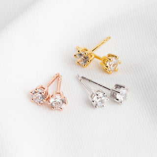 Gisser CZ Stud Earrings