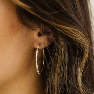 Gisser 40mm Hoop Earrings