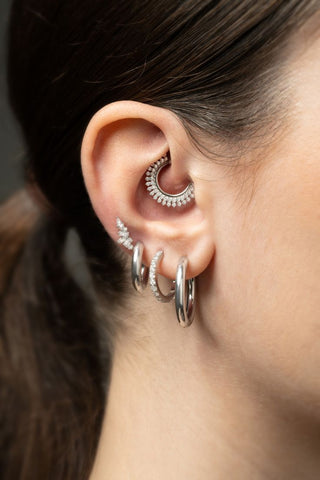 Tish Lyon Hypoallergenic Titanium Hoop Earrings