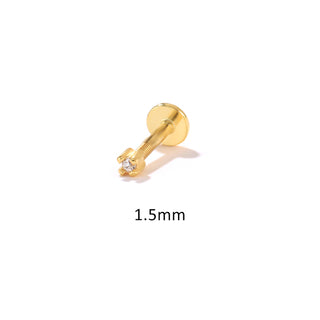 Gold Plated CZ Cartilage Stud