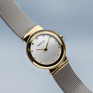 Bering Ladies Two Tone Milanese Strap Watch