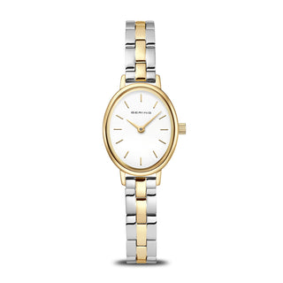 Bering Ladies Classic Two Tone Oval Watch