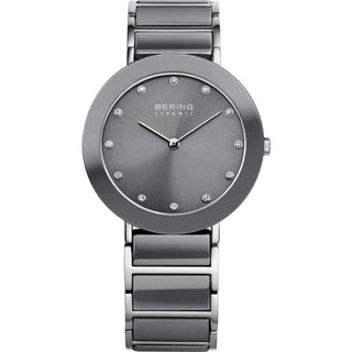 Bering Grey Ceramic CZ Watch | 11435-789 | Bering Watch Sale