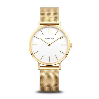 Bering Ladies Classic 39mm Gold Watch | 14134-331 | Simple Gold Watch
