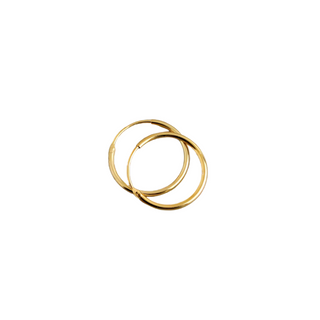 Gold Plated Silver Sleeper Hoop Earrings