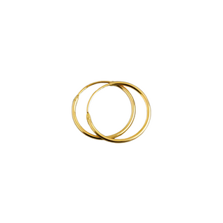 Gold Plated Silver Sleeper Hoop Earrings