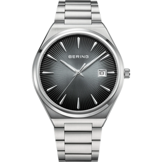 Bering Gents Black Oil Print Dial Link Watch