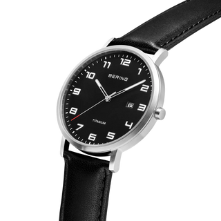 Bering Men's Maxi Titanium Black Dial Watch