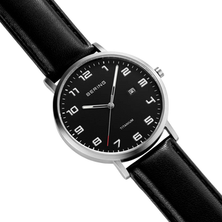Bering Men's Maxi Titanium Black Dial Watch
