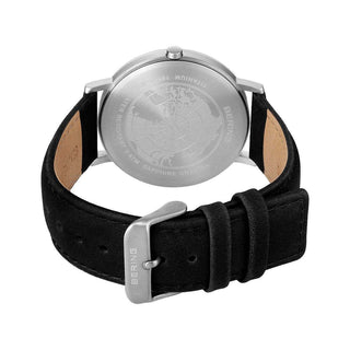 Bering Titanium Black Leather Strap Watch | 18640-404 | Titanium Watch