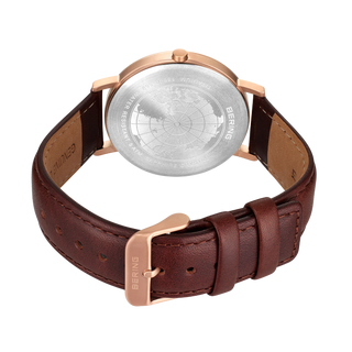 Bering Gents Maxi Titanium Blue & Rose Gold Watch