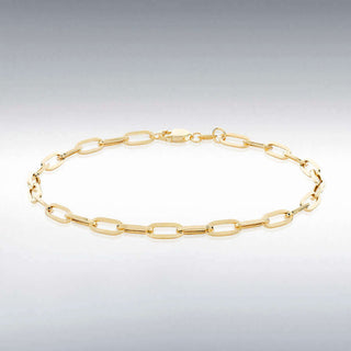 9ct Yellow Gold Paper Chain Bracelet