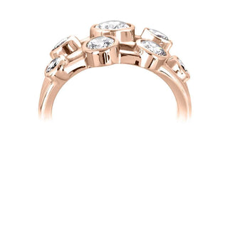 18ct Rose Gold 1.00ct Diamond Bubbles Ring