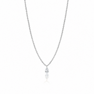 Necklace with a pendant on a white background