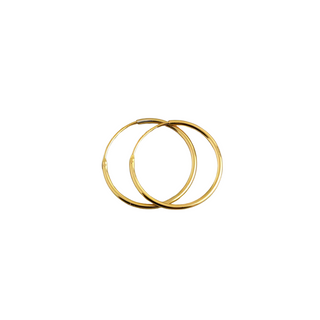 Gold Plated Silver Sleeper Hoop Earrings