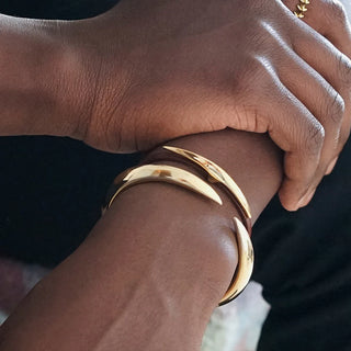 Shaun Leane Gold Plated Silver Large Arc Cuff Bangle