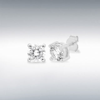 18ct White Gold 0.74ct Laboratory-Grown Diamond Stud Earrings