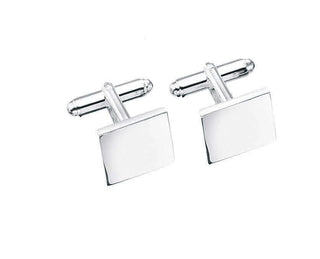 Silver Square Cufflink