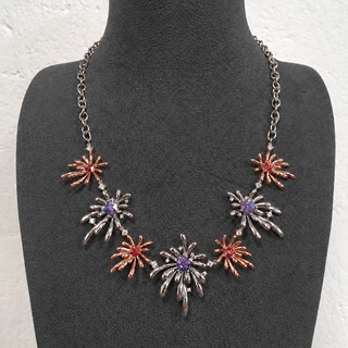 Silver Carpe Diem Crossette Choker Necklet