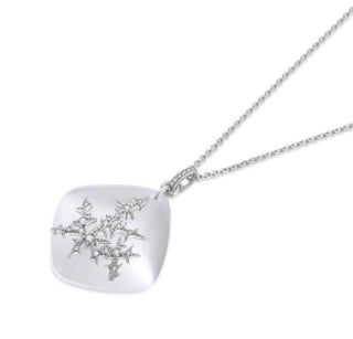 Fei Liu Silver Special Edition Cats Eye Snowflake Pendant