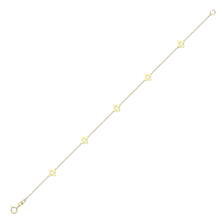 9ct Yellow Gold Petals Bracelet