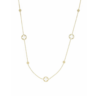 9ct Yellow Gold Cut-Out Petals Necklace
