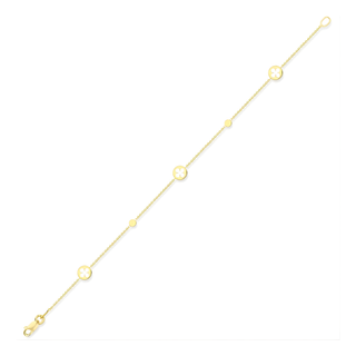 9ct Yellow Gold Cut-Out Petals Bracelet