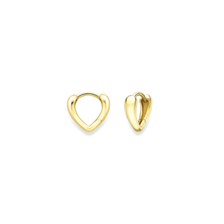 9ct Yellow Gold Graduated Huggie Hoops