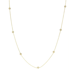 9ct Yellow Gold Trace & Circles Necklace