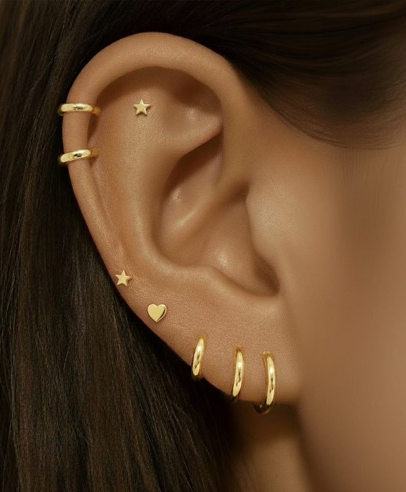 Gold Cartilage Earrings
