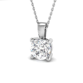 9ct 1.06ct Round Brillaint Lab-Grown Diamond Solitaire Pendant