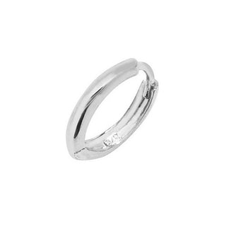 Silver ring on a white background